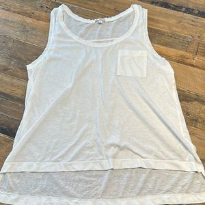 Gap long white tank